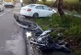 Colisão fatal entre moto e carro deixa motociclista morto na BR-316, em Pilar