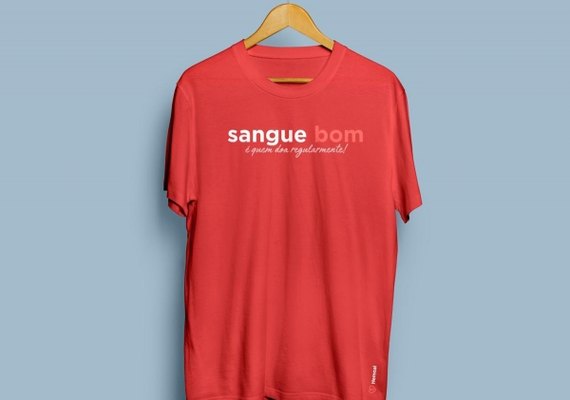 Campanha de páscoa do Hemoal contempla doadores com uma camisa especial