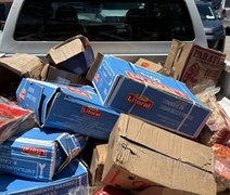 Mais de 1 tonelada de alimentos estragados é apreendida em Maceió