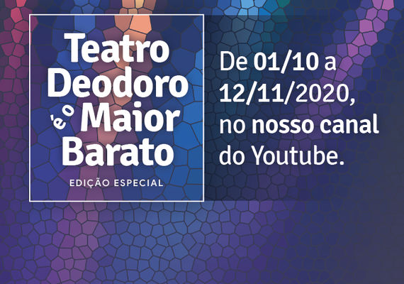 Teatro Deodoro é o Maior Barato Edição Especial estreia nesta quinta (01)