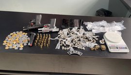 PM-AL apreende 25 armas e 12 quilos de drogas em uma semana