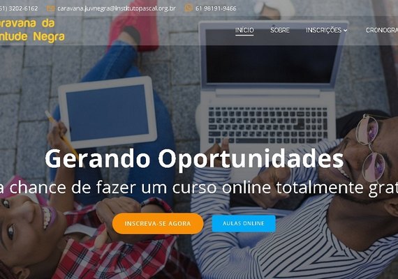 Cursos e oficinas gratuitas são oferecidos pela Caravana da Juventude Negra