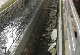 Após queda de reboco, MPAL pede audiência para discutir obras no Rei Pelé