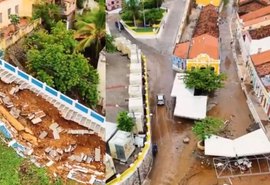 Cidade de Piranhas decreta emergência após temporal causar destruição