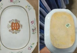 Homem descobre que prato comprado por R$ 30 vale R$ 28 mil; entenda o caso