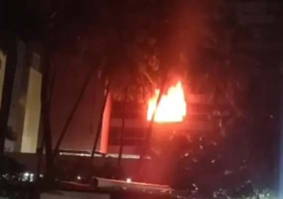 Apartamento sofre perda total após incêndio na orla de Maceió