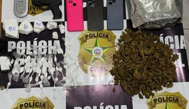 Irmãos são presos com drogas em casa no interior de Alagoas