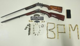 Armas de fogo e drogas são apreendidas pela PM em ações no Agreste