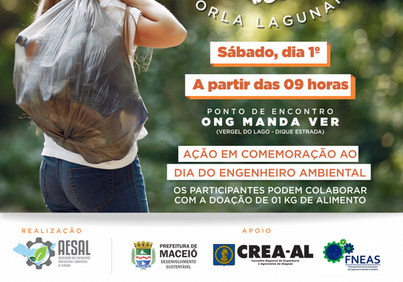 Mutirão reunirá voluntários para limpeza na orla lagunar