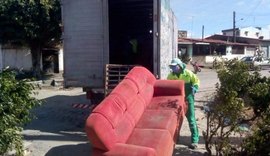 Maceió resolveu 89% das solicitações de coleta de volumosos