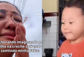 “Aqui mesmo não”: reação inusitada de filho em primeiro dia de creche viraliza
