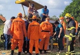 Agricultor tem perna amputada após sofrer grave acidente com máquina em Canapi