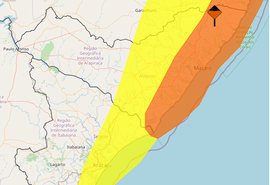 Inmet emite dois alertas para acumulado de chuvas em AL; confira a lista de municípios