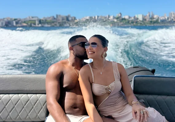 Davi Brito assume namoro e internet confunde Emily com ex-BBB