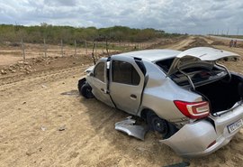 Motorista morre em capotamento zona rural de Girau do Ponciano