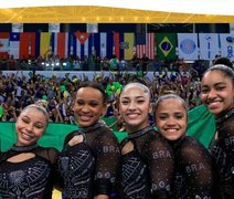 Seleção feminina é campeã por equipes no Pan de ginástica artística