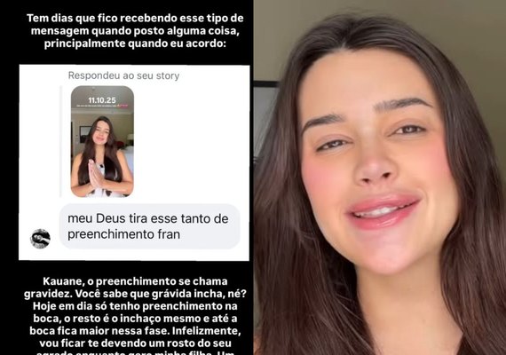 Franciny Ehlke rebate crítica sobre preenchimento: “Se chama gravidez”