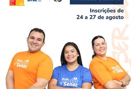 Com vagas em Maceió e Arapiraca, Senac Alagoas abre processo seletivo para novos colaboradores
