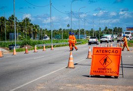 Construção de viaduto altera trânsito na BR-349 em Marechal Deodoro