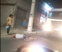 VÍDEO: caminhão de lixo atropela ciclista na parte alta de Maceió