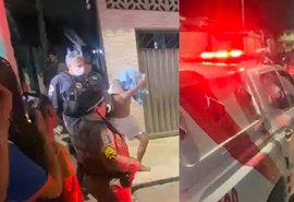 Baleado, homem corre e se esconde em beco para escapar no Petrópolis