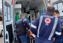 Jovem fica ferido após ser atropelado na Avenida Fernandes Lima