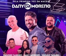 Dany Moreno faz show pela primeira vez em Maceió