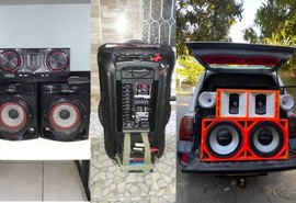 Na Base do Sossego: equipes do 1º BPM apreendem mais três equipamentos de som