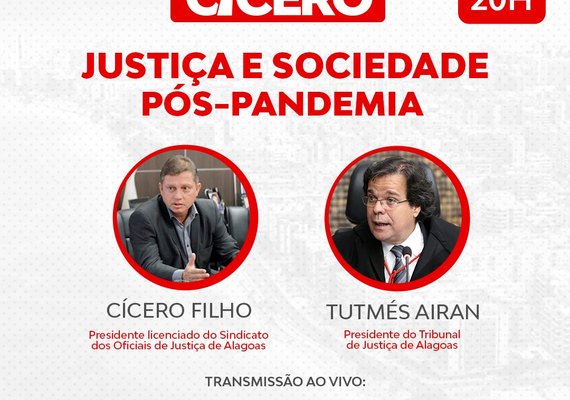 Presidente do TJAL debate nesta terça-feira reabertura do Judiciário   em live