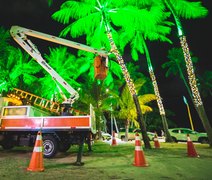 Iluminação de Natal está atrasada devido a  furto de cabos e adornos