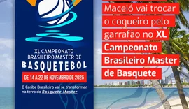Maceió será palco do XL Campeonato Brasileiro Master de Basquetebol em novembro