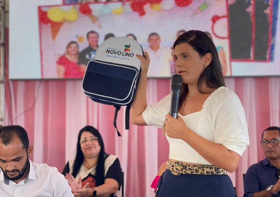 Prefeita de Novo Lino anuncia reajuste de 12% para Educação