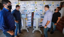 AL recebe 40 novos respiradores e abrirá mais leitos de UTI