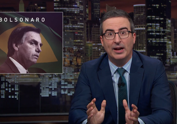 John Oliver fala mal de Jair Bolsonaro em seu programa na HBO
