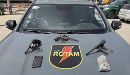 PM desarticula tráfico, apreende armas e recupera motos roubadas em Maceió