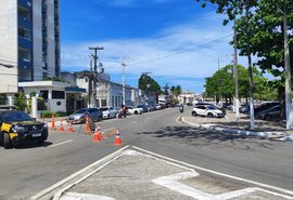 Avenida da Paz é interditada nos dois sentidos para obras da BRK Ambiental
