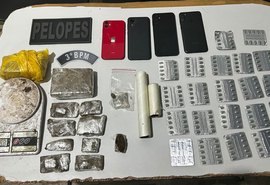 Operações da PM resultam em prisões e apreensão de armas e drogas em Alagoas