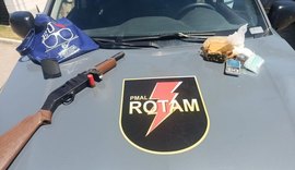 Quatro homens são presos pela Rotam com armas e drogas em Maceió