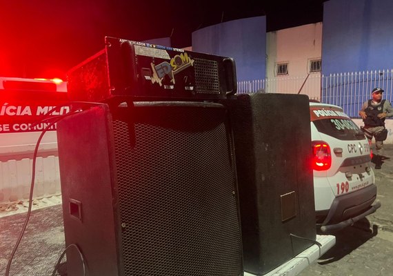 Na Base do Sossego: Operação apreende cinco equipamentos de som durante o final de semana