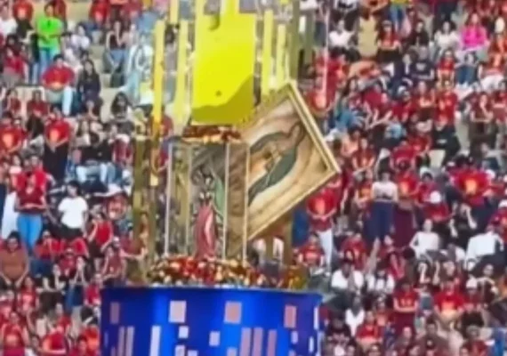 Quadro de Nossa Senhora de Guadalupe cai em Goiânia e permanece intacto