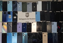 Polícia Civil de Alagoas recupera 63 celulares roubados