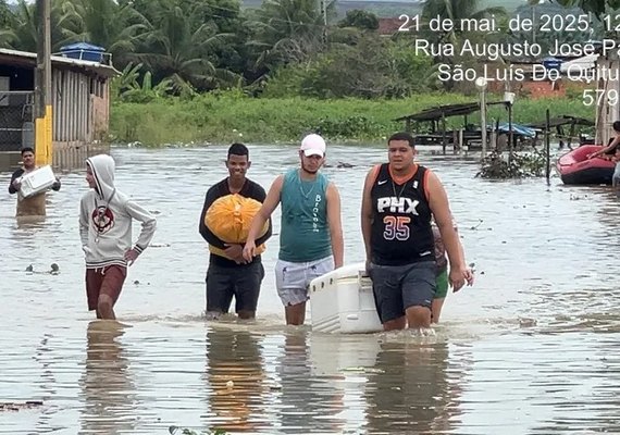Mais de 3 mil pessoas são afetadas pelas fortes chuvas em Alagoas