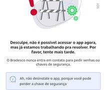 App do Bradesco fora do ar: clientes enfrentam instabilidade nos serviços digitais