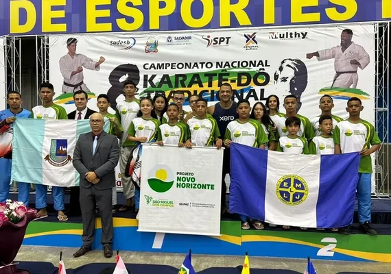Projeto do interior de AL conquista 8 medalhas no Campeonato Brasileiro de Karatê