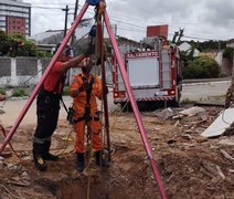 Bebê, mãe e avô são resgatados após queda em cacimba de 12 metros no Agreste