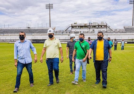 Estádio municipal passa por melhorias em sua estrutura para receber o campeonato estadual