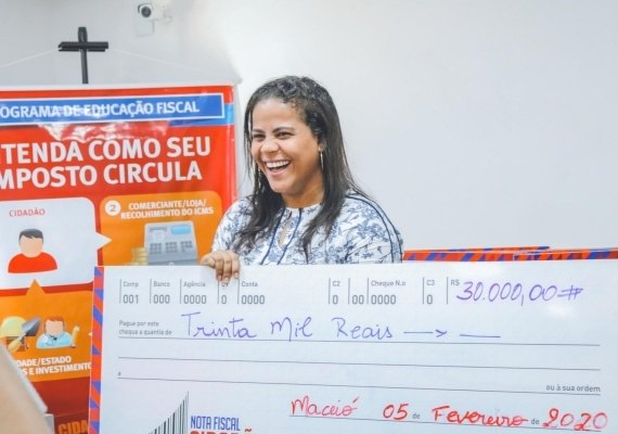 Saiba como funciona os créditos no sistema da campanha Nota Fiscal Cidadã da Sefaz Alagoas
