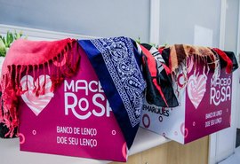 Arrecadação de lenços é a primeira ação da Campanha Maceió Rosa