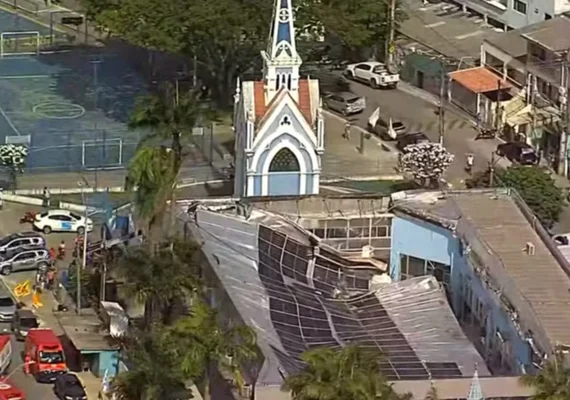 Teto de santuário desaba no Recife e deixa ao menos 2 mortos e 17 feridos