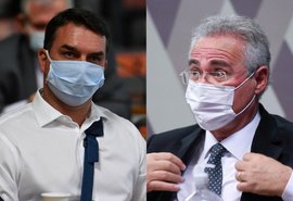 Flávio Bolsonaro entra com ação legal contra Renan Calheiros por abuso de autoridade